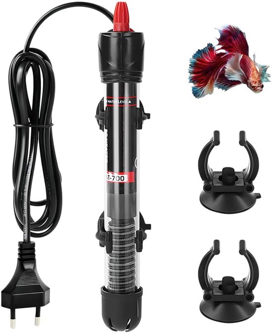 SnelShoppen - Aquarium Verwarmingselement 50 W, Instelbaar Thermostaat Verwarmingsapparaat, Inclusief 2 Zuignappen, Ideaal voor Aquaria en Aquaticum