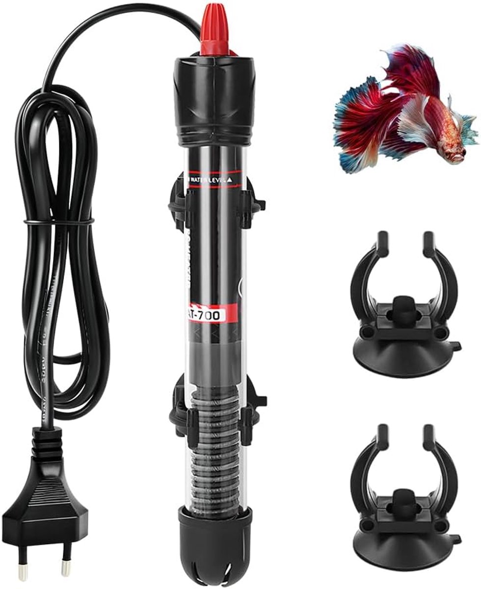 Verstelbare Aquarium Verwarming 50W met Thermostaat en Zuignappen