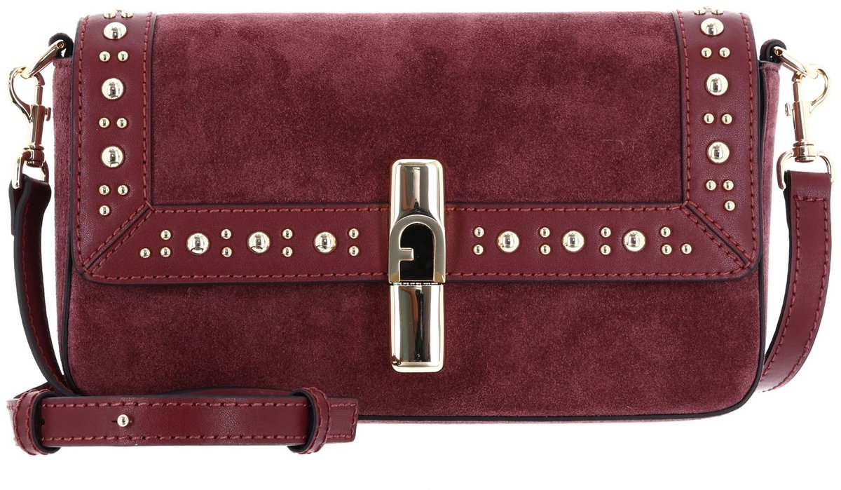 FURLA Leren schoudertas Iride Crossbody Toni Red Apple (rood)paars