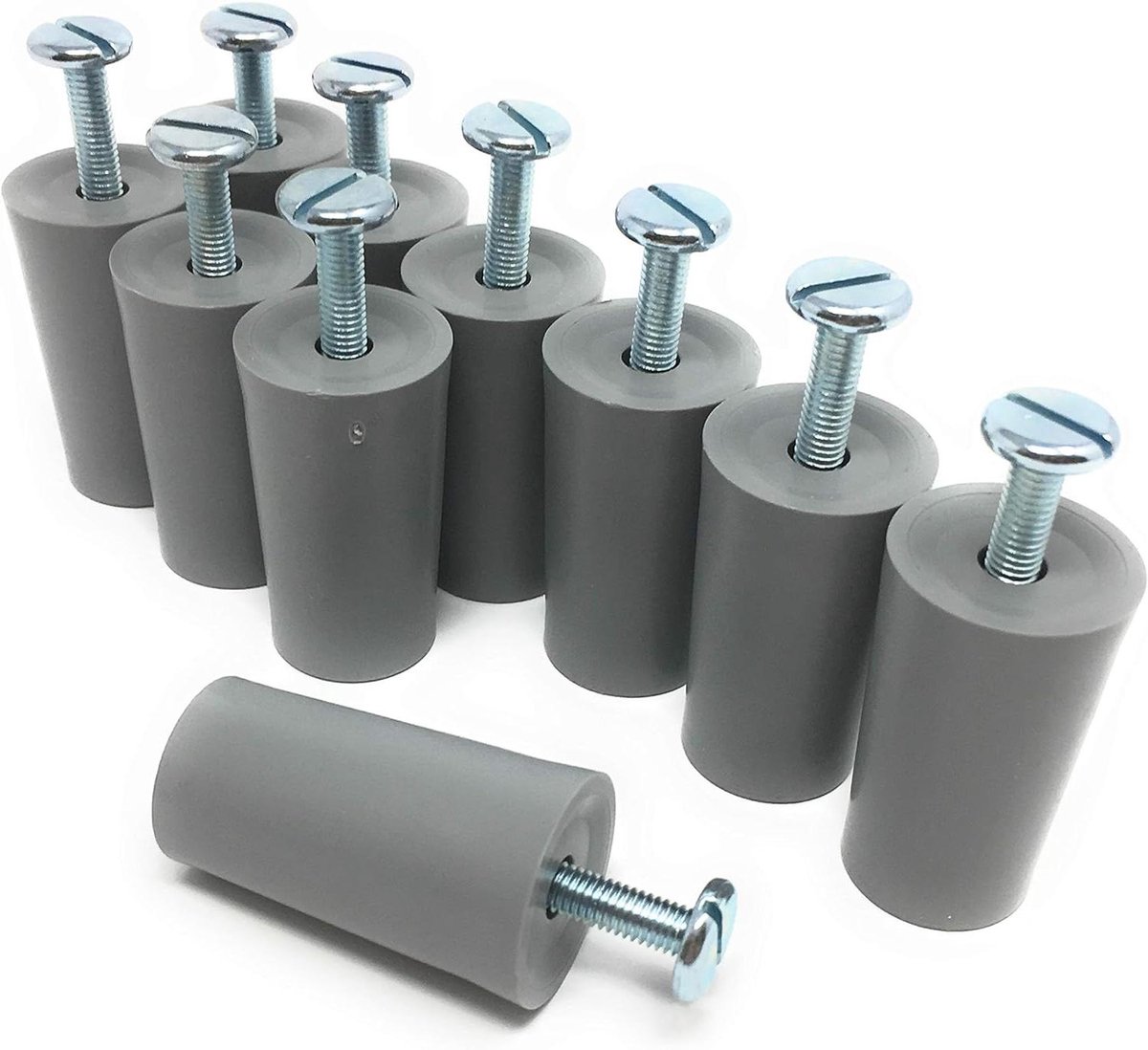 Rolluiken Stoppers - Buffer Stopper - Bescherming Ramen - Thermoplastisch Elastomeer - 40 mm - Grijs