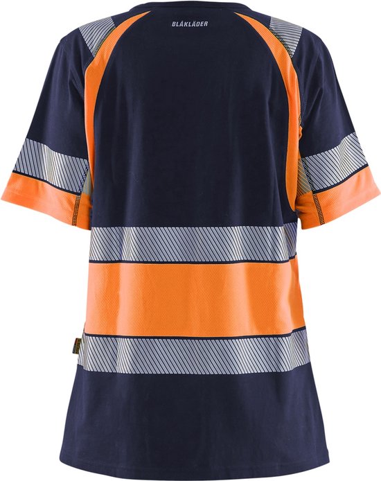 Blaklader 3410-1030 hirt High Vis - Marineblauw/Oranje - XS
