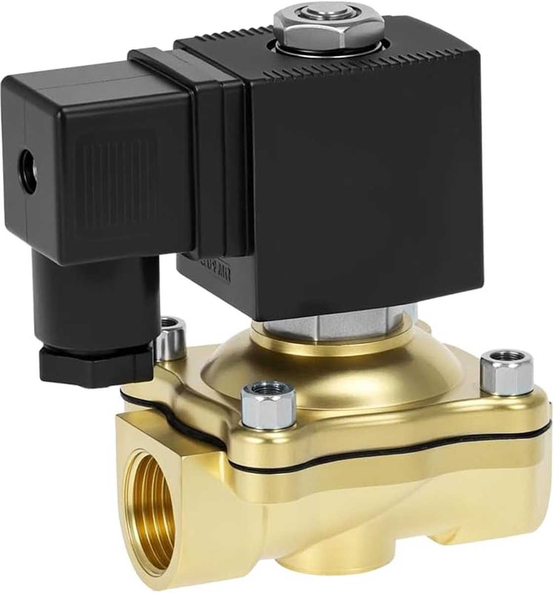 SnelShoppen - Solenoïde Klep 1/2 Inch AC 220 V Vervangingsklep Messing Solenoïde Klep voor Water Lucht Gas - Betrouwbare Toepassing in Tuin en Keuken