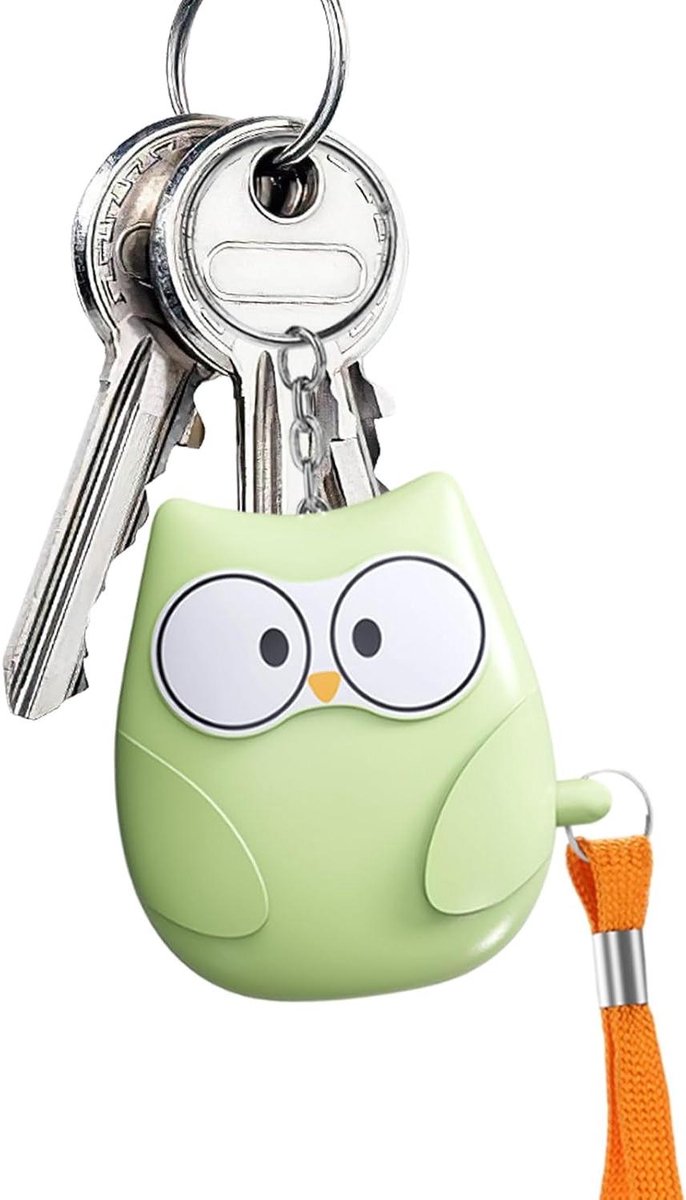 Persoonlijk Alarm - Veiligheidssleutelhanger Sirene - Persoonlijke Beveiliging - 130dB Geluid Krachtig - 6x3x7 cm - Groen