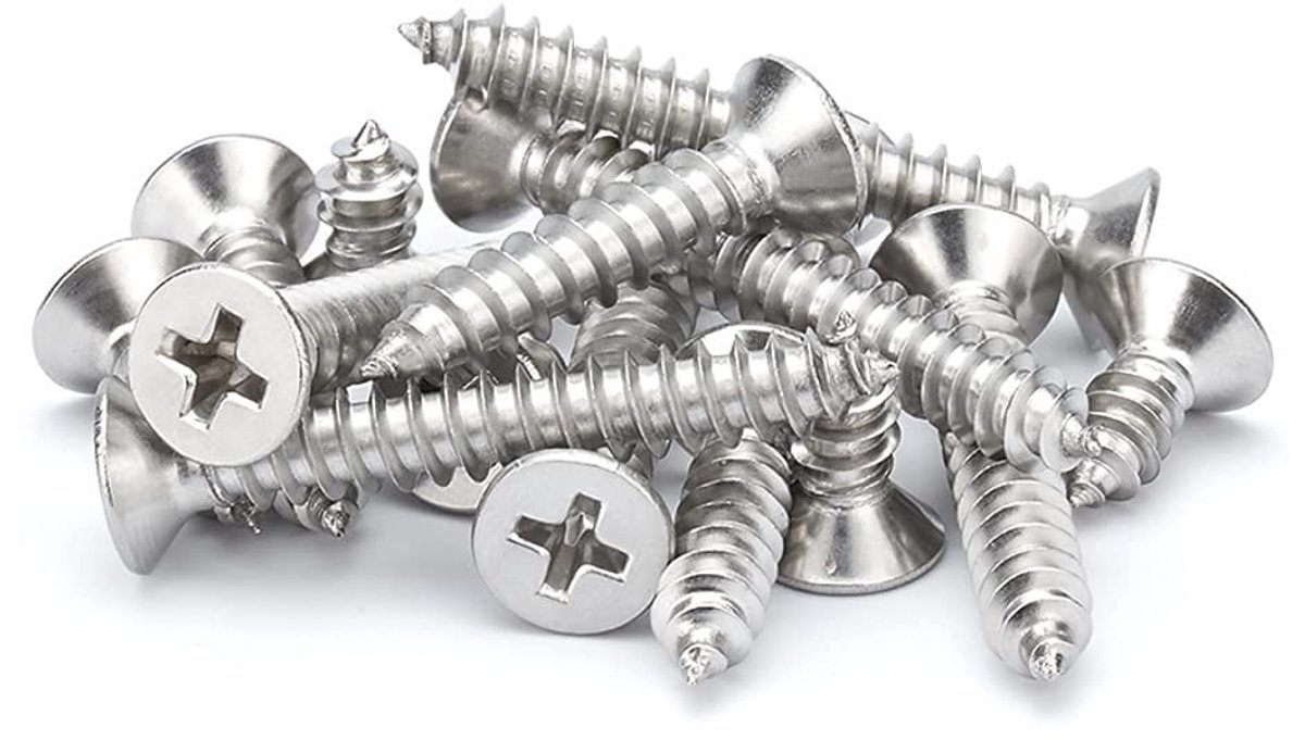 Multifunctionele Zelftappende Schroeven met Verzonken Kop M5×40mm - 50 Stuks voor Houtverbindingen en Meubelmontage