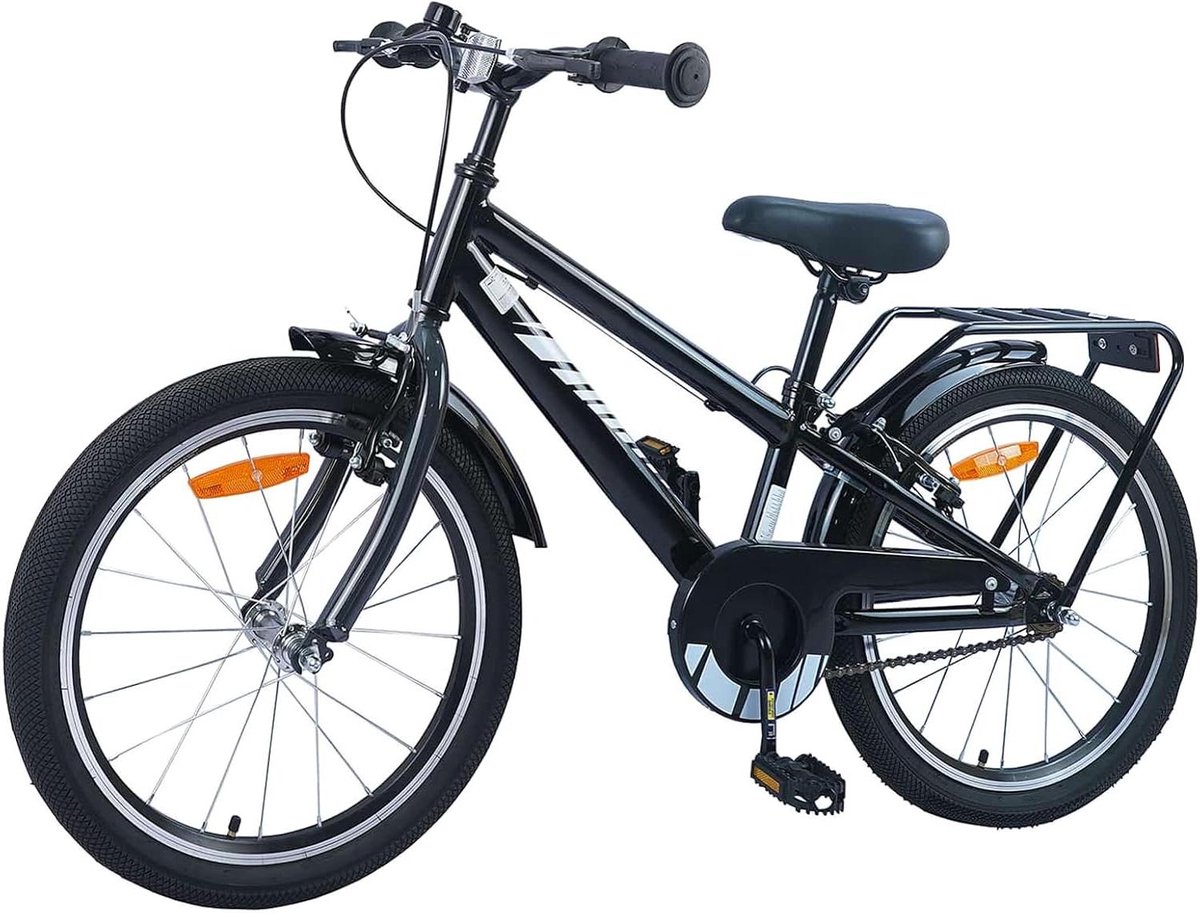 Kinderfiets sfiets sfiets Fietstraining Stabiel Stalen Frame 18 inch Zwart