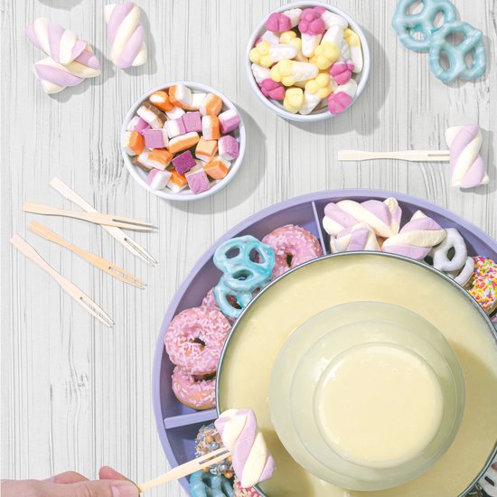 Giles & Posner Chocoladefontein - 3-Lagen - 100 Spiesen - 2 Schalen — afbeelding 5