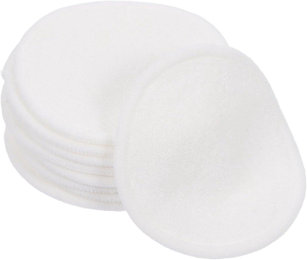Reinigingspads Wattenschijfjes - Make-uppads Gezichtsdoekjes - Make-up Verwijderen - Herbruikbaar en Wasbaar - 10 Stuks - Wit