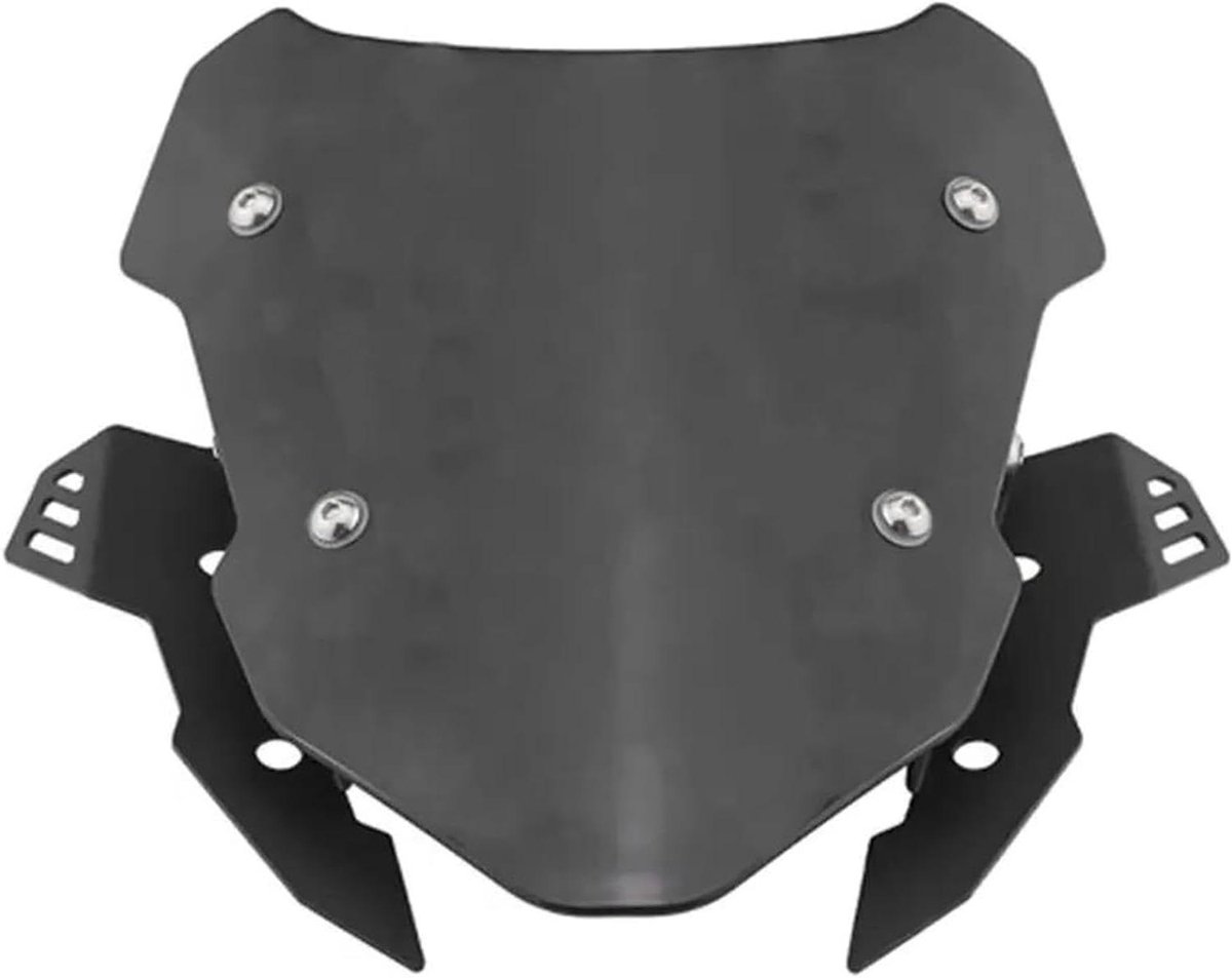 Motorfiets Windscherm Deflector - Voorruit Spoiler - Comfortabel Rijden - Windafbuigend - 1x1x1 cm - Zwart