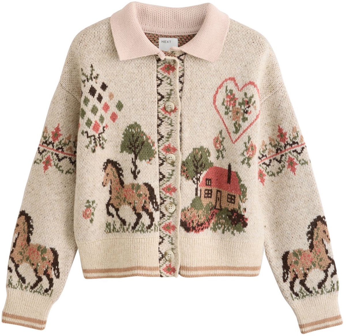 Next - Dames - Gebreid vest - Crème