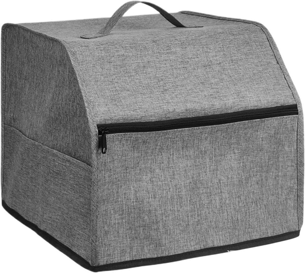 Naaimachinehoes - Beschermhoes Naaimachine - Naaimachine Opbergen - Met Opbergvakken - 32x29.5x31cm - Grijs