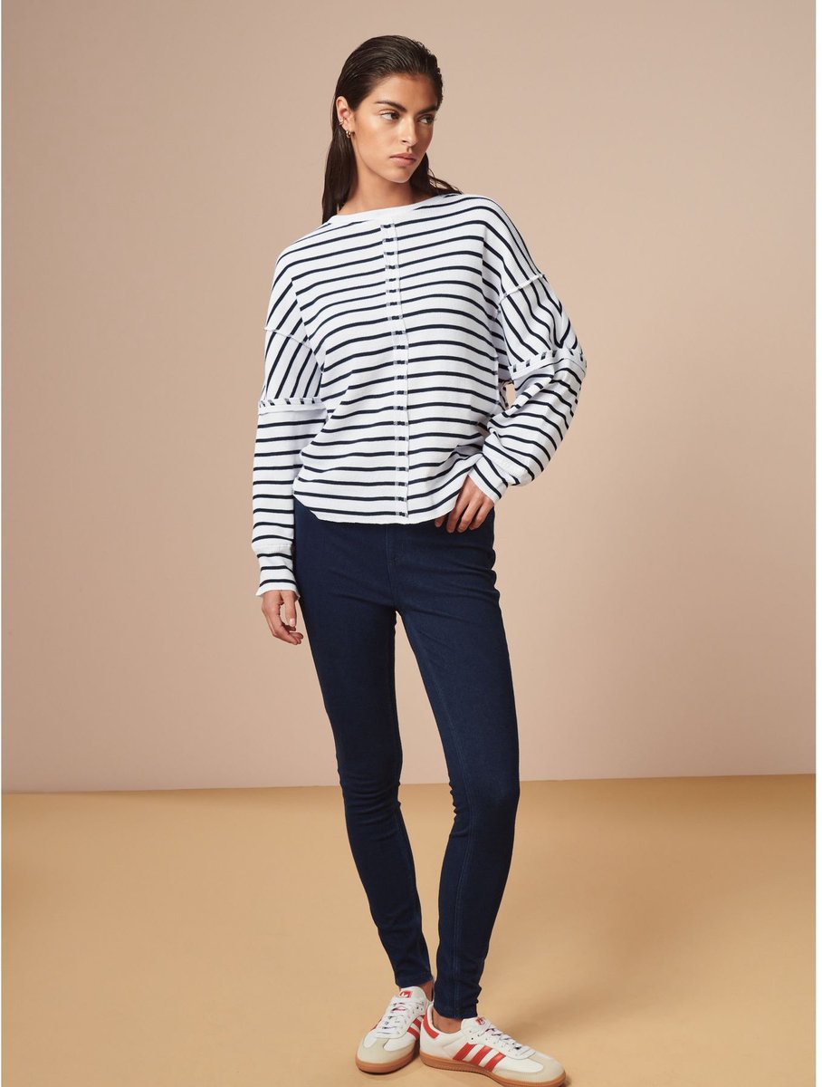Next - Dames - Jersey denim legging - Blauw