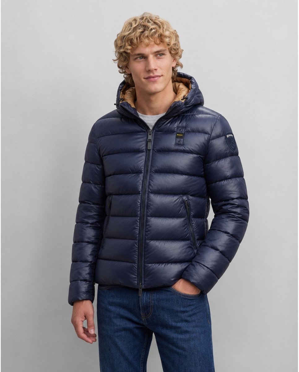 Blauer Gewatteerde jas Eco Adams