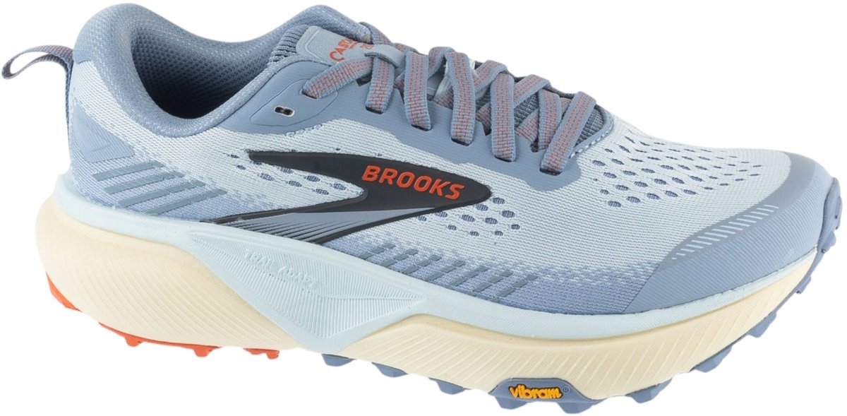 Brooks Cascadia 20, Vrouwen, Blauw, Hardloopschoenen, maat: 40,5