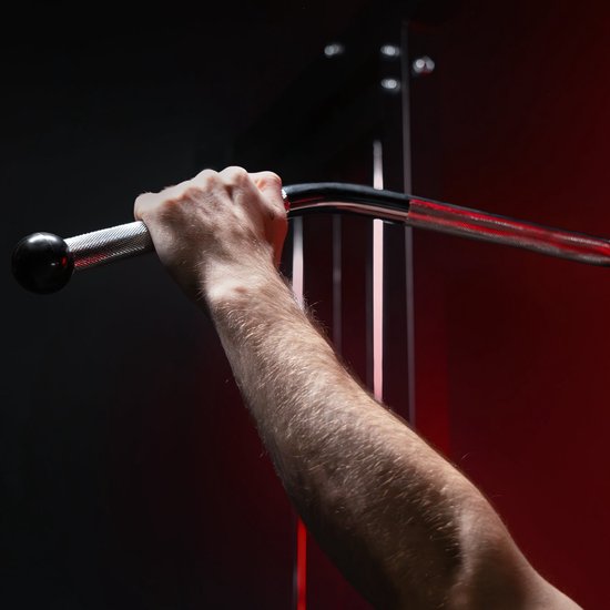 Barre treillis Gorilla Sports 120 cm (extrémités antidérapantes)
