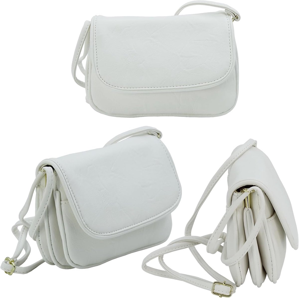 JONES - Kleine dames schoudertas - avondtas - comfortabele handtas met veel vakken Crossbody bag
