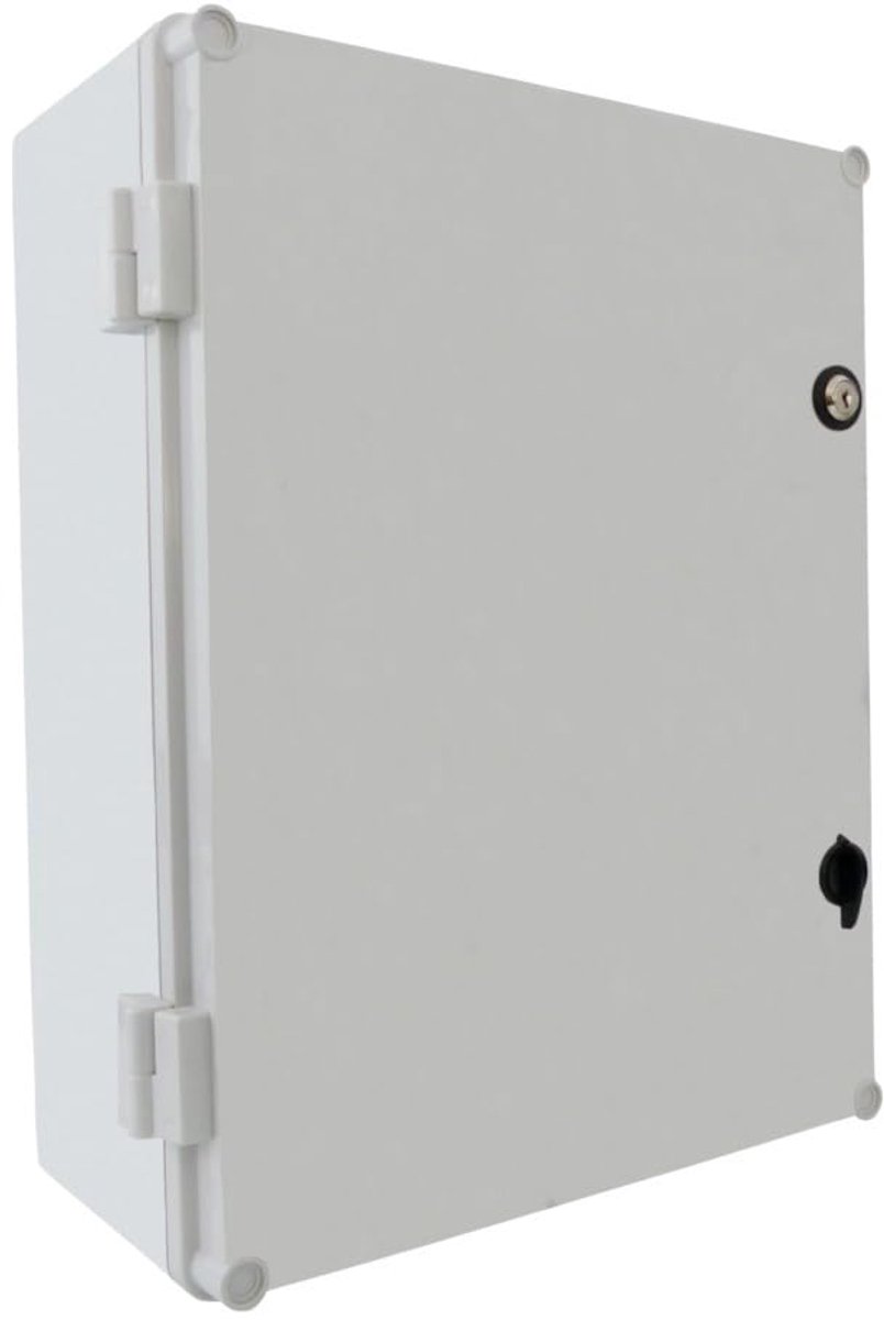 Schakelkast met slot UNI-1 verdeelkast 400x300x160 mm industriële behuizing lege behuizing schakelkast 43.1 IP65 5719, blauw