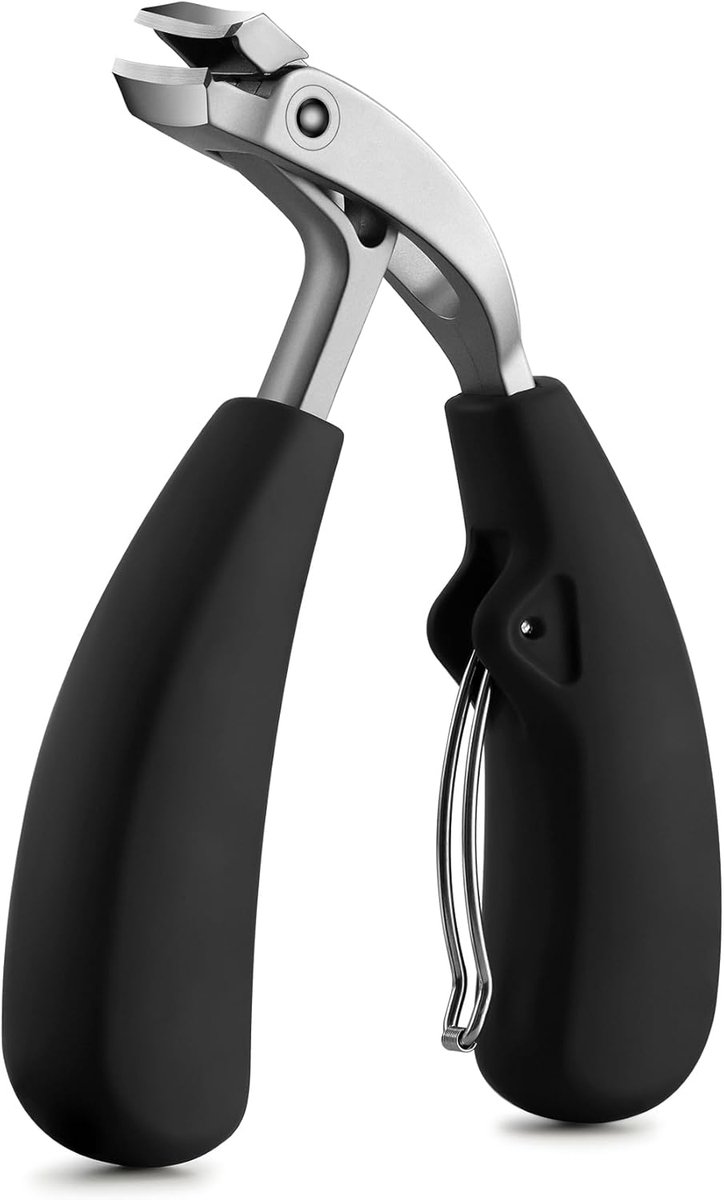Innovatief ontwerp schuine teennagelknipper voor dikke nagels voor senioren en podoloog, dikke vingernagelknipper met vanger - veroveren dikke teennagels met precisie