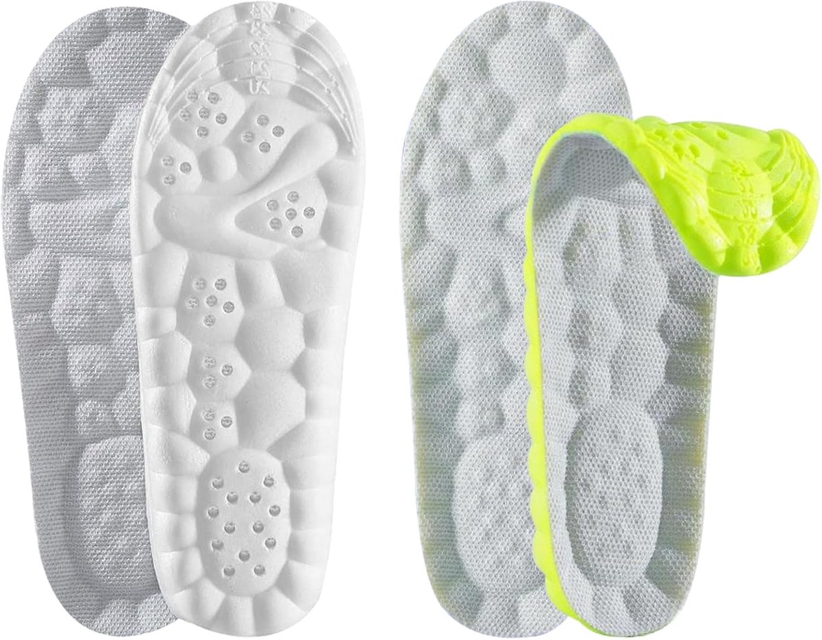 Inlegzolen voor kinderen, 2 paar, op maat te snijden, geurremmende inlegzolen, hoge elastische dikke inlegzolen, zachte schoenen, zweetbestendige schoenen, vulling, kinderen, anti-transpirant voor