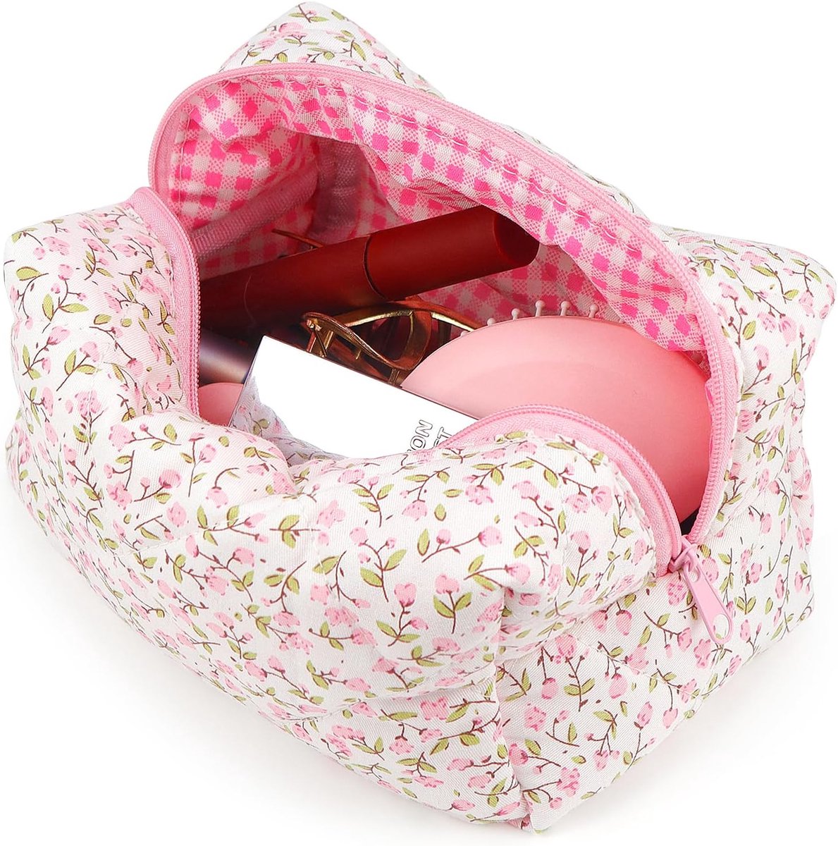tas Cultuurtas Make-up tas Reis Wastas Trekkoord Make-up Organizer Waszakje Klein Cultuurtas Schminktas Multifunctionele Cosmetische Tas Set, roze