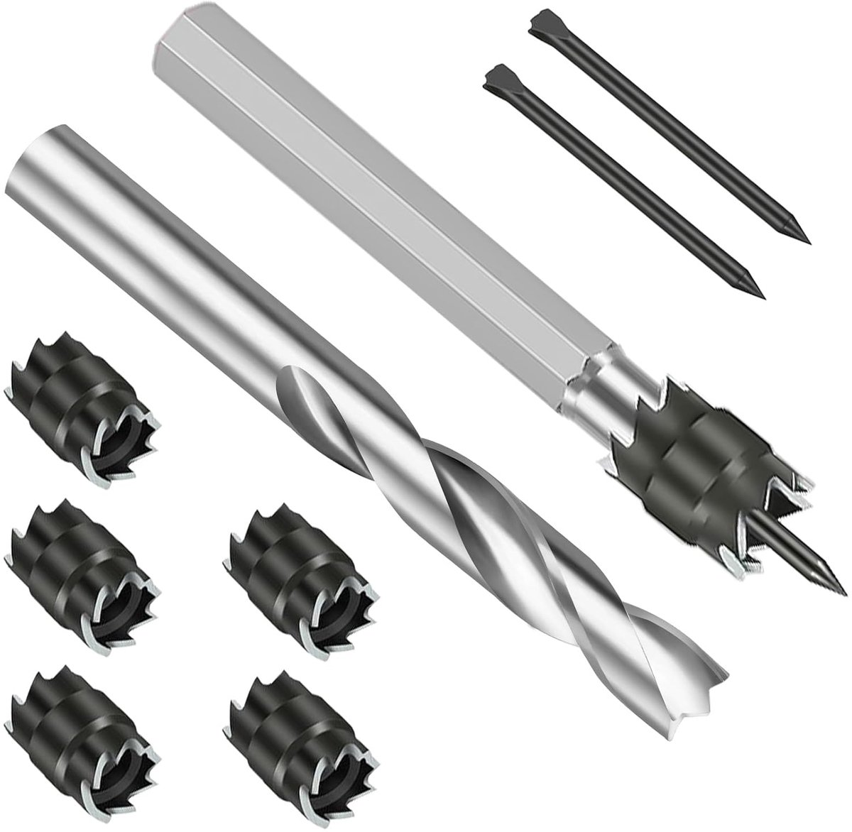 Puntlassen Cutter Kit Plaatwerk Gatensnijder Punch Remover Separator voor Auto Boren Lichaamsgereedschap 3/8 Cala Boor Gereedschap, 9 Stks
