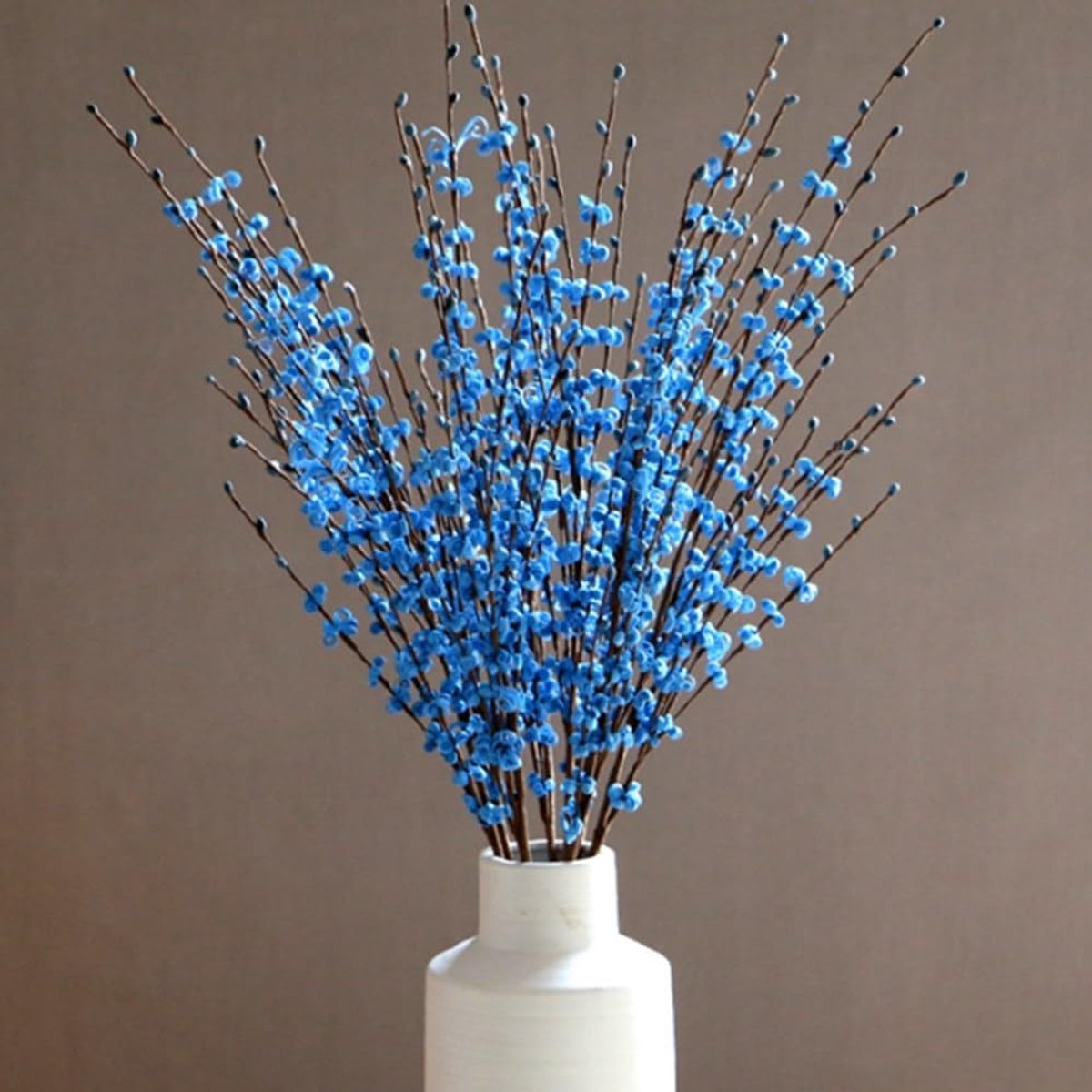 8 stuks 29,5 inch lange kunstmatige jasmijnbloemen hoge nepbloem boeket faux jasmijn planten droge takken voor bruiloft thuis feest kantoor feest doe-het-zelf decor (hemelsblauw)
