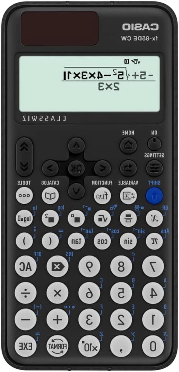 Wetenschappelijke Rekenmachine - Grafische Calculator - Studie en Werk - Natuurlijke Weergave - 162 mm - Zwart