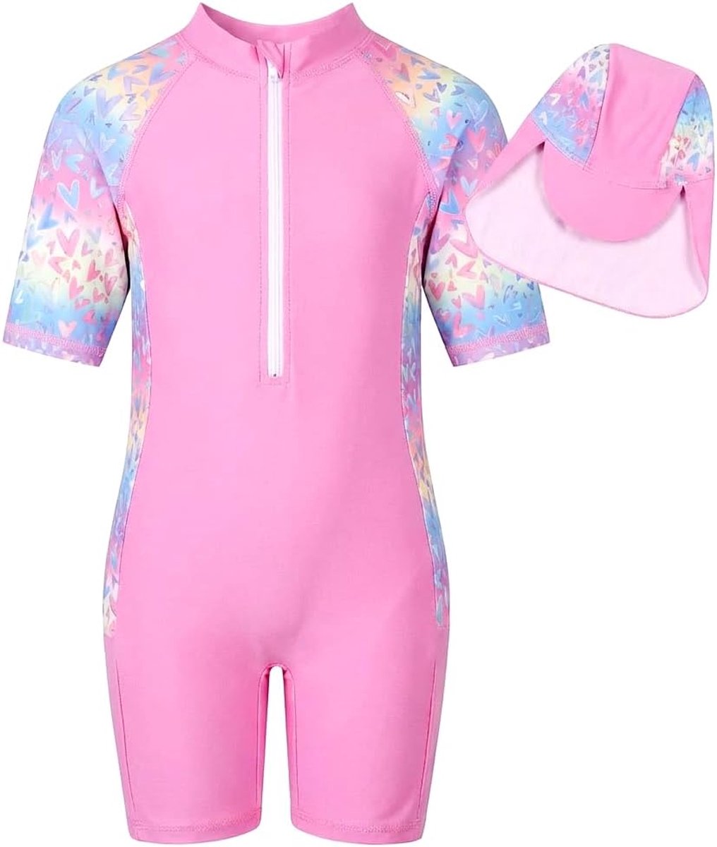 Badpakken Meisjes Badmode Cartoon Dieren Rits Zwemmen Badpak Voor Strand Vakantie