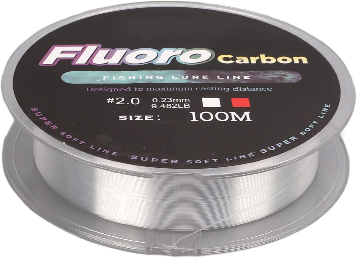 Vislijn 100 m - supersterke nylon - monofilament - ideaal voor karpervissen - SnelShoppen