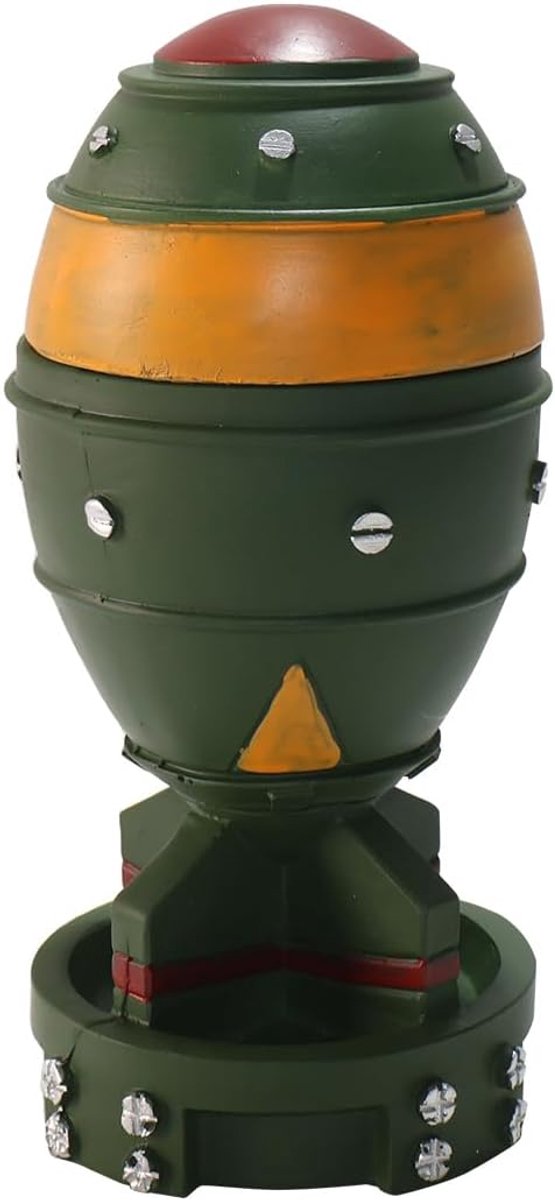 Bronzen groen nucleair ornament, Home Storage Box Ornament, tafeldecoratie cadeau voor vrienden Gamers (groen)