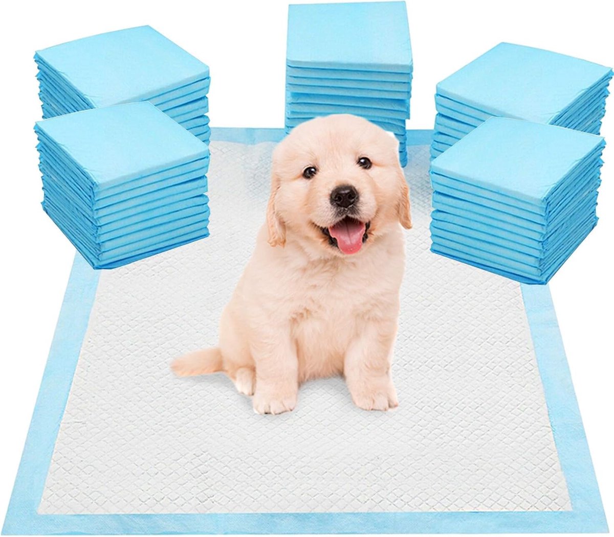 Products Puppy Pads 50‑pack – Superabsorberende Puppy Training Pads 56 × 56 cm, Zware Leak‑Proof Incontinentie Matten, Potty Training, Hond Training Matten, Absorptiekern, Geschikt Voor Huisdieren