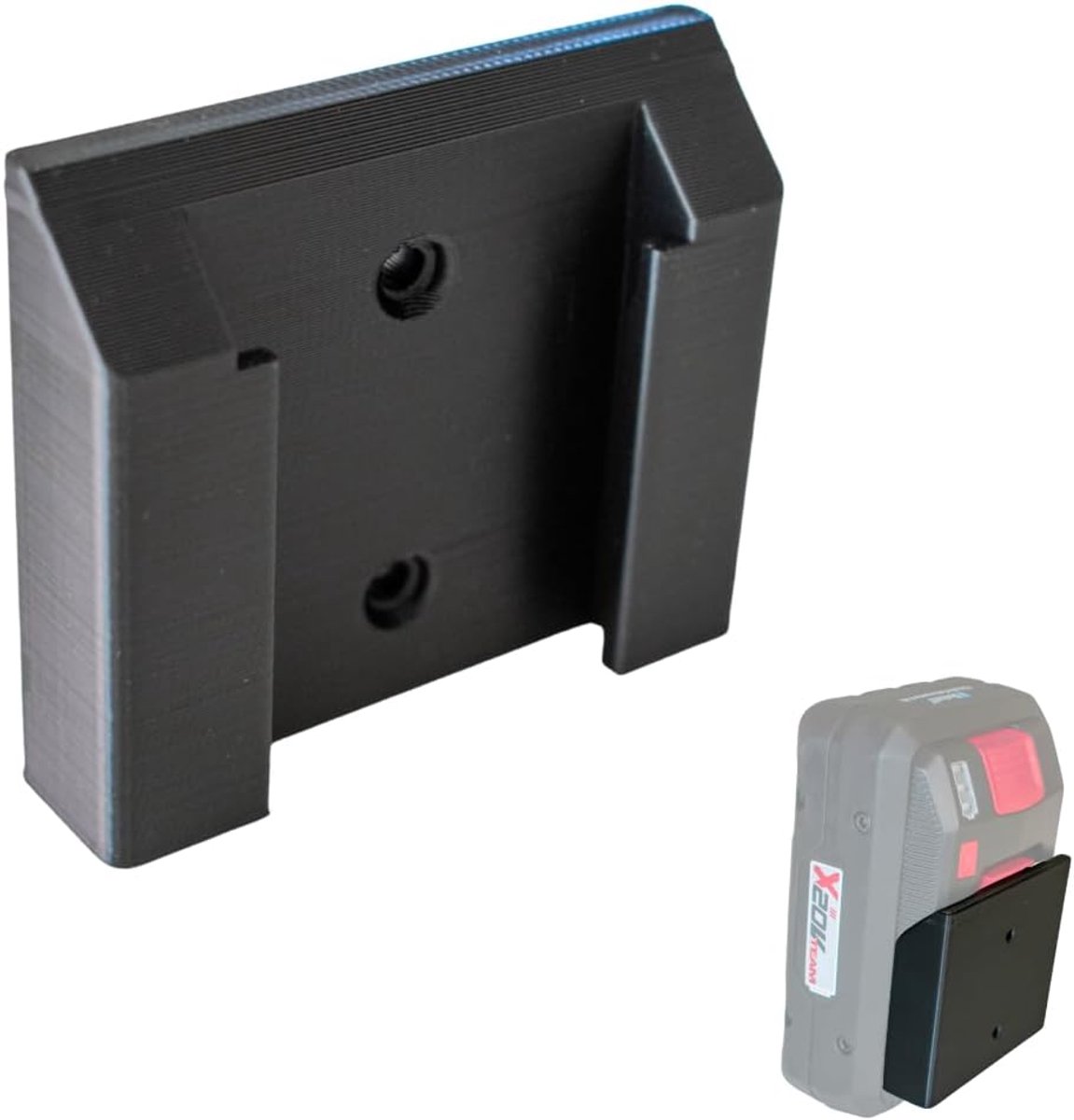 SnelShoppen - Batterijhouder Geschikt voor Parkside X20V Team - 3D Geprinte Wandbeugel voor 20V Batterijen (2Ah/4Ah), Schroefmontage, Gemaakt in Itali