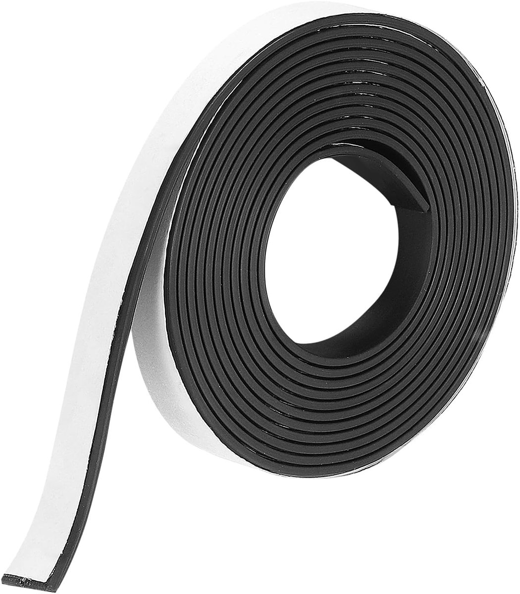Magneetband 16 m x 39/81 cm breedte x 3/32 inch dikke zelfklevende etiketten zelfklevende magneetband voor koelkasten, whiteboards en doe-het-zelvers