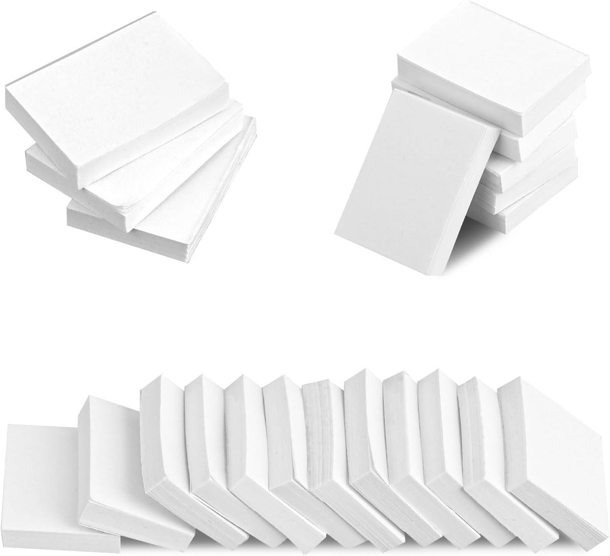 100st Lege Miniatuurboeken, 1:12 Schaal Mini Poppenhuisboekornamenten wit Klein Notitieboekmodel Klein Openingsboek Speelgoed voor Poppenhuisboekenplankdecoratie Fantasiespelbenodigdheden