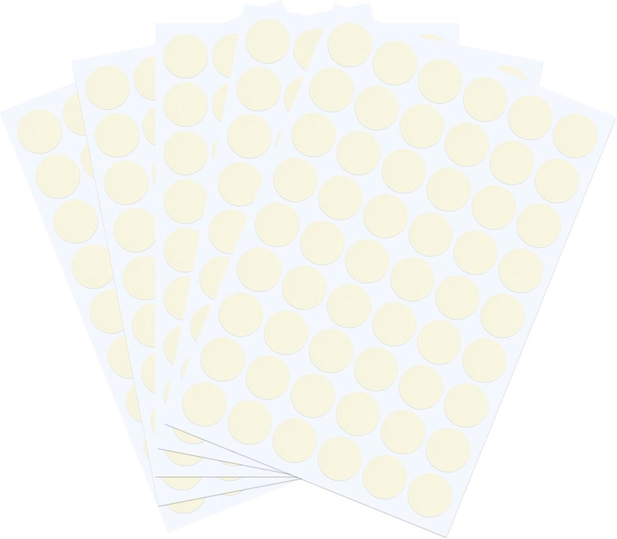 Schroefgatstickers, 5 vellen zelfklevende waterdichte PVC-houtnerfsticker voor schroefgaten, wandkasten, bureaureparatie, linnenbeige, 21 mm