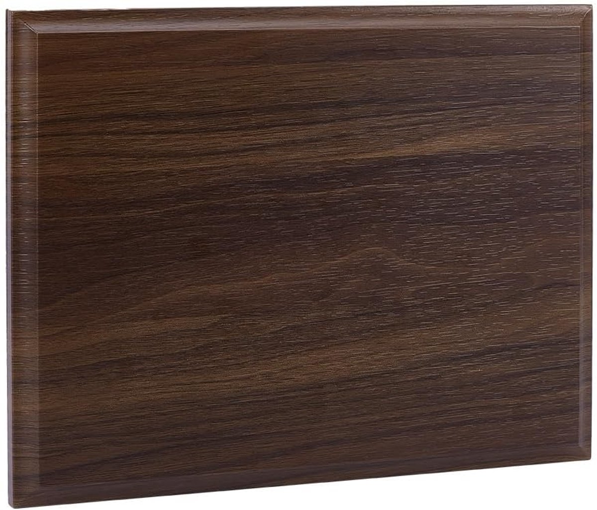 Walnoot medaille kelder, 17,8 x 22,84 cm blanco award plaquette rechte rand, rechthoek afgewerkte houten plaque, perfect voor ambachten, trofee cadeau, kokosbruin