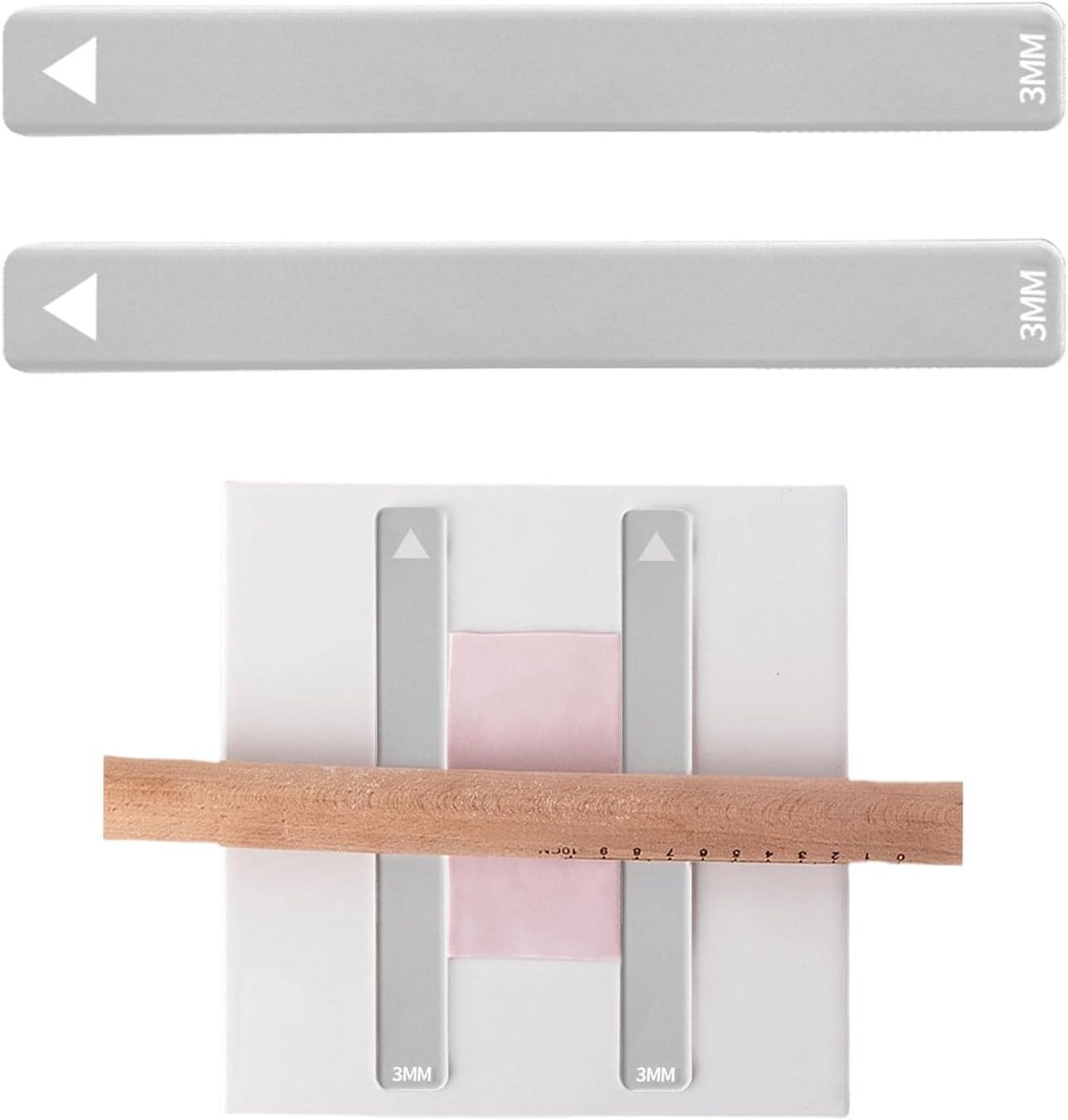 Rolling Mud Guide, 2 stuks acryl rechthoekige mud stick gids voor