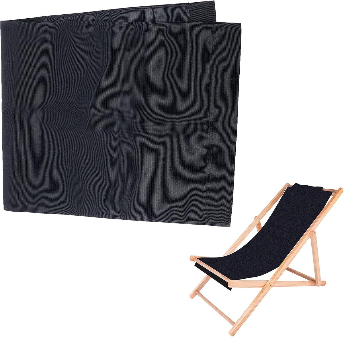 Beach Sling Chair Vervangend canvas, 111 x 44 cm, loungestoel, doek