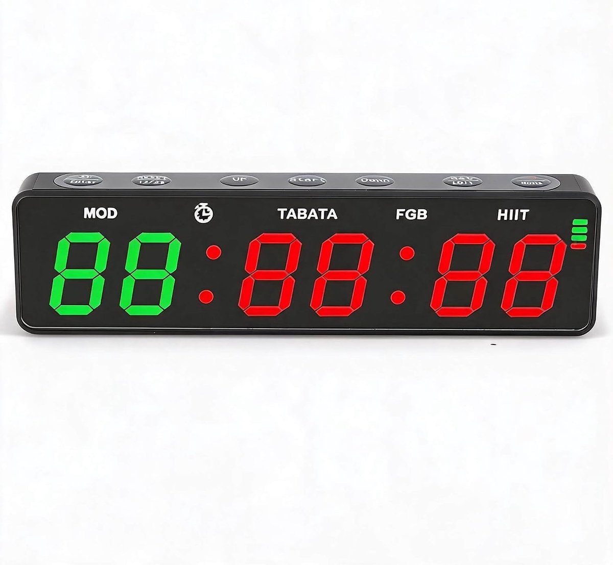 SnelShoppen - Draagbare Gym Timer Klok voor Thuis Gymnastiek, Magnetische Oplaadbare Interval Timer, Aftelklok met Stopwatch voor Garage Boksen CrossF