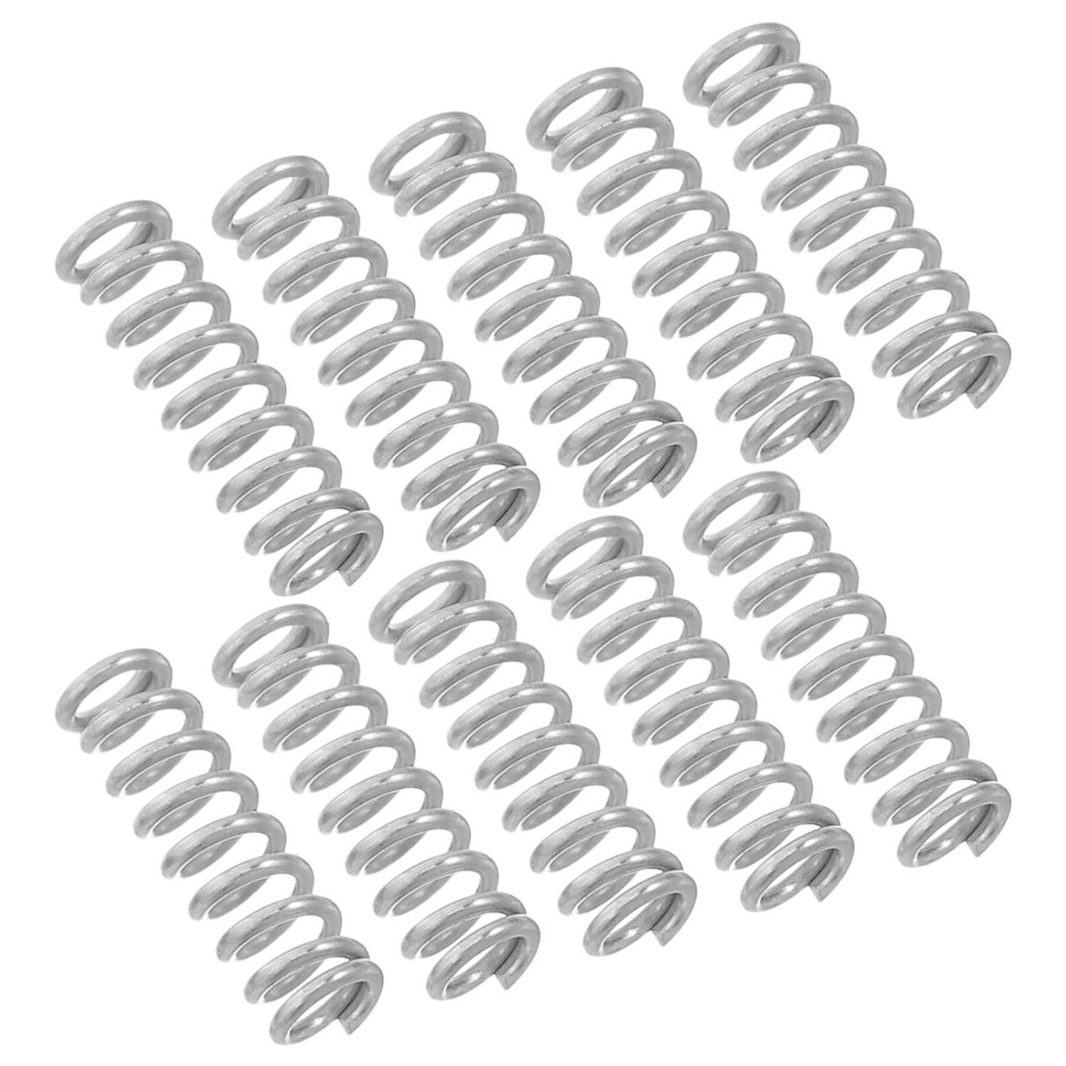 Roestvrijstalen Compressieveren - Penveren Vervanging - Mechanische Reparaties - Duurzame Veerkracht - 1 cm - Zilver