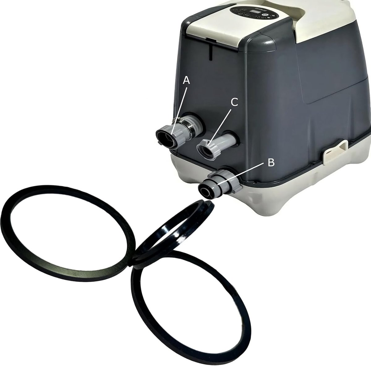 Complete Rubber Seal Set voor HydroJet Pro: A, B en C Dichtingen voor Lay Z Spa en Lazy Spa Connectors