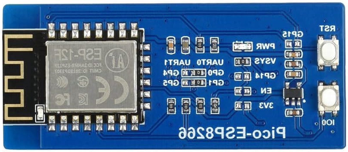 ESP8266 WiFi Module - Draadloze Module - IoT Projecten - AT Command Controle - 58 x 25 mm - Groen