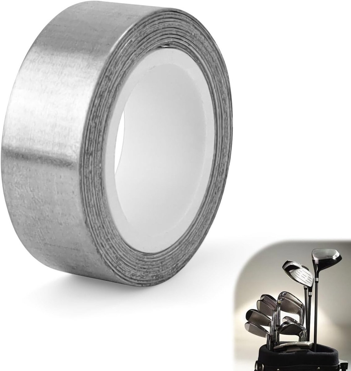 Zelfklevende Lood Tape voor Golfclubs en Tennisrackets, Vrij te Snijden, 1.2 cm x 107 cm, Gewichtstape voor Precisie en Balans