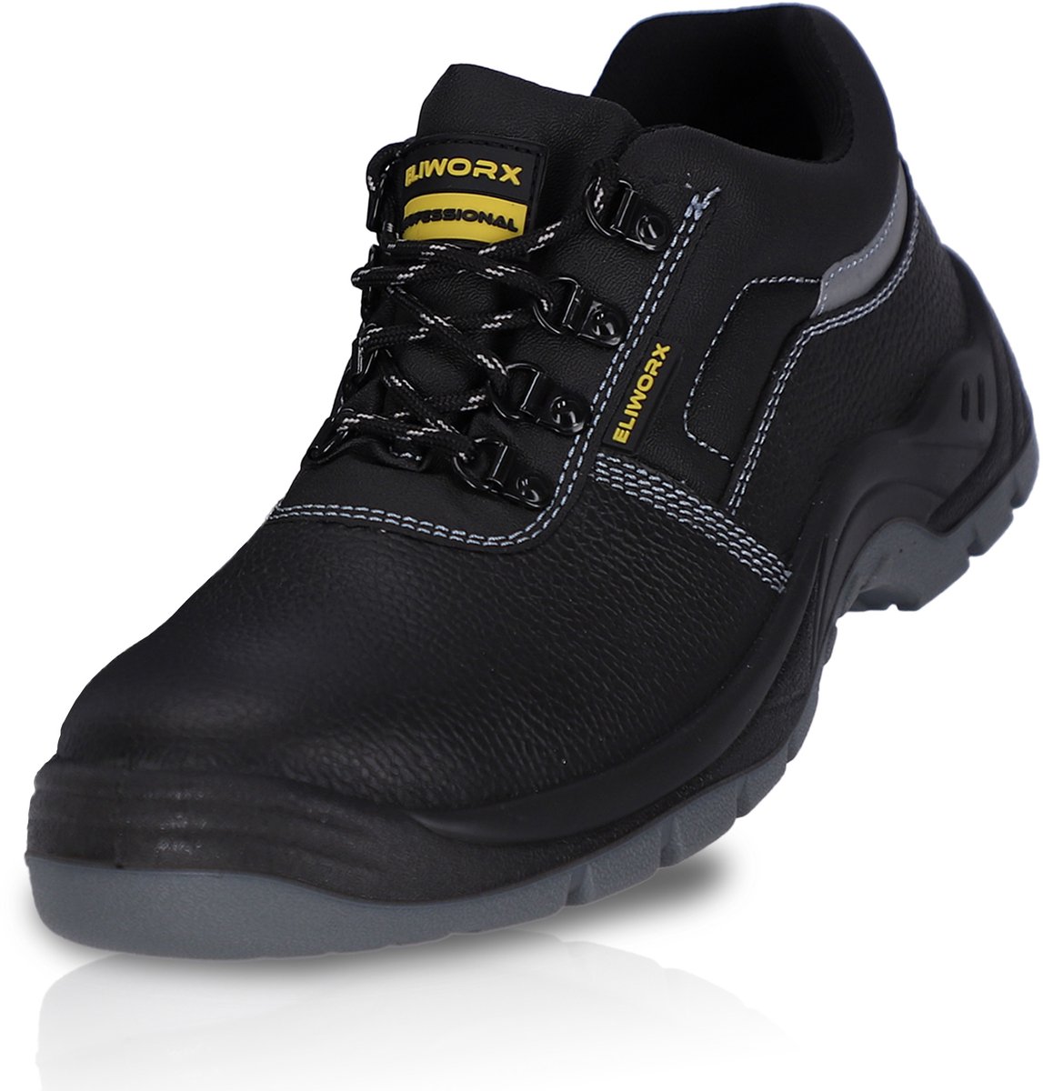 ELIWORX S3 SR Veiligheidsschoenen Heren Staalneus –Terra Low Werkschoenen – Zwart – 41