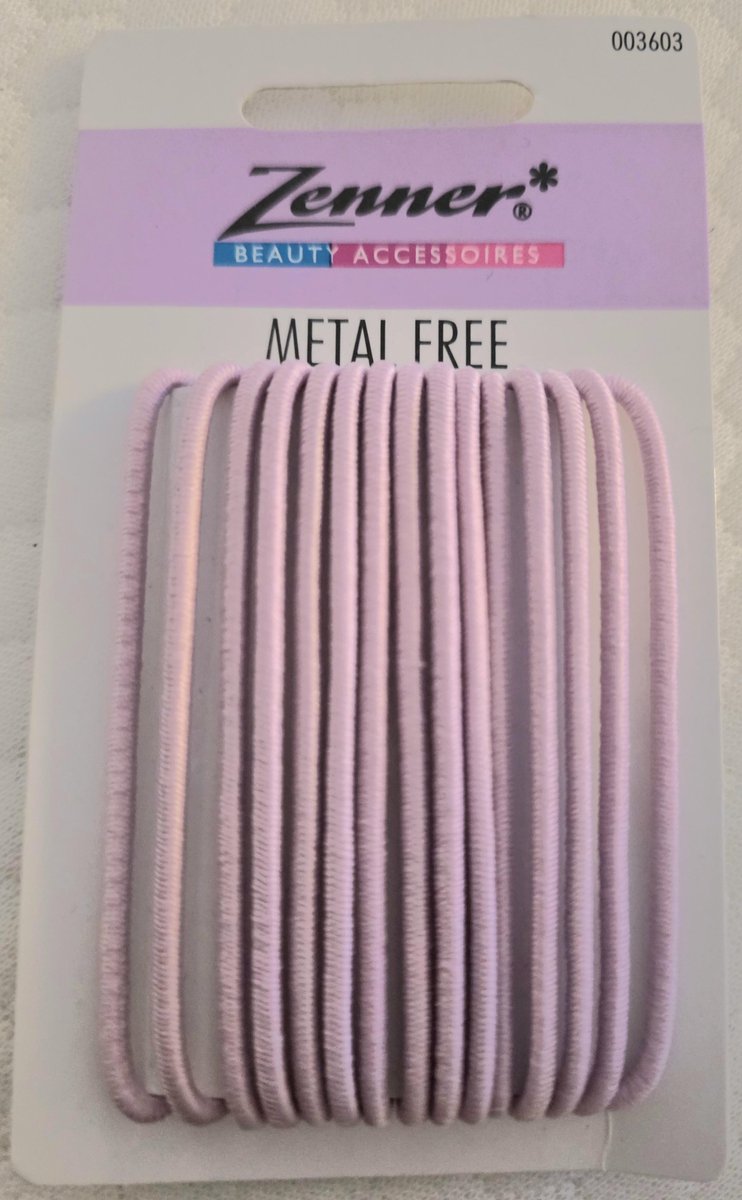 Roze metal free haar elastiek