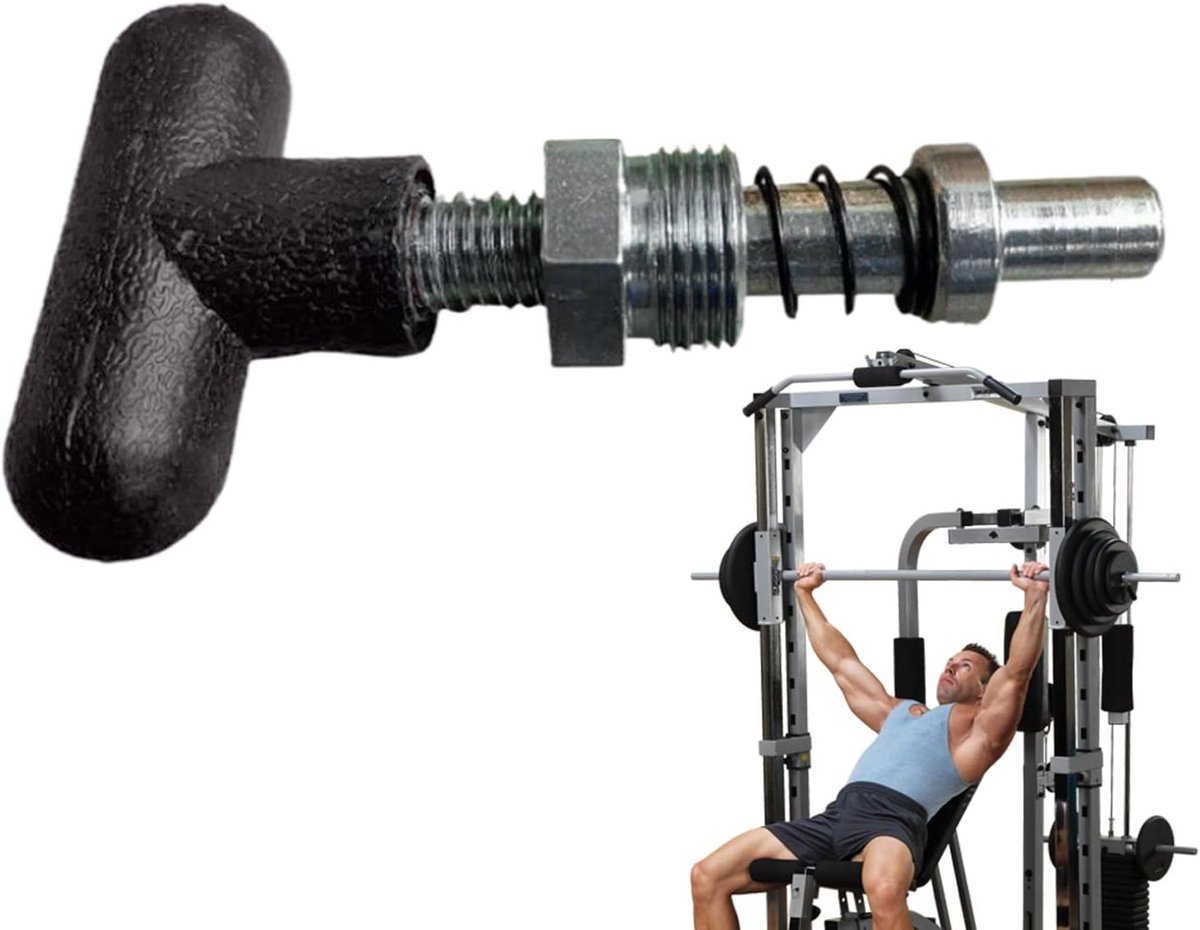 Vergrendelingspinnen - Oefenwiel pinnen - Fitnessapparatuur aanpassen - Eenvoudig met één hand - 10.5 x 6 cm - Meerkleurig