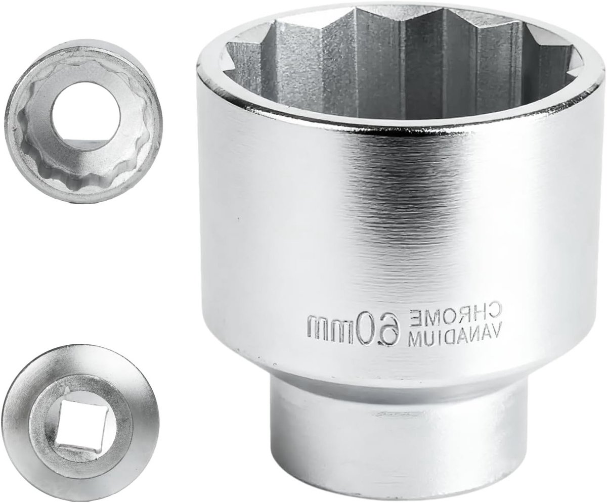 Steeksleutel 60 mm 3/4 inch 12-zijdig, duurzame CR-MO steeksleutel voor professioneel gebruik