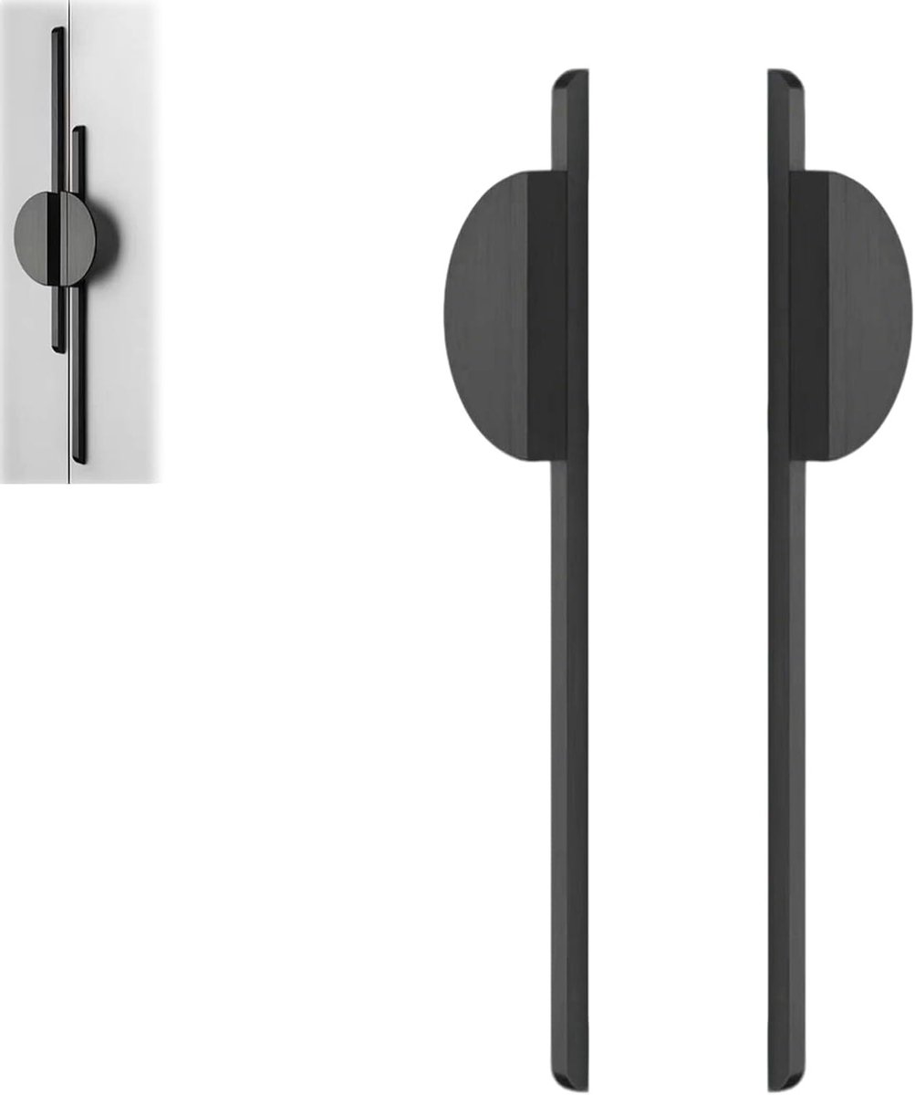 Set van 2 Halve Cirkel Keukenkast Handgrepen, Semicirkel Vorm, 288mm Gatafstand, Inclusief Schroeven voor Kasten en Dressoirs
