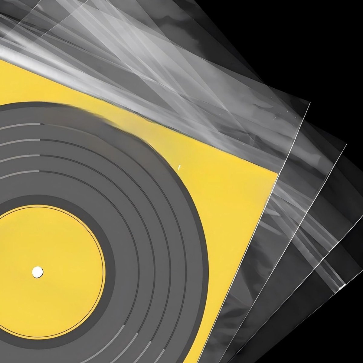 Gramophone Platenhoezen 12 Inch Buitenhoezen, 100 Stuks Beschermhoezen voor LP's, Transparante Vinylhoezen, 30 x 30 cm voor Enkele en Dubbele LP's