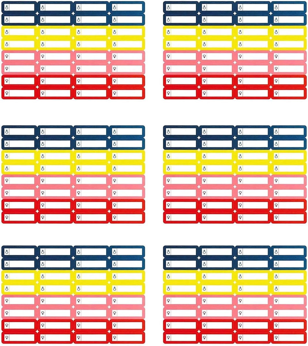 Self-Adhesive Labels voor Pennen, 160 Stuks, 35 x 10 mm, Ideaal voor School, Kantoor en Organisatie