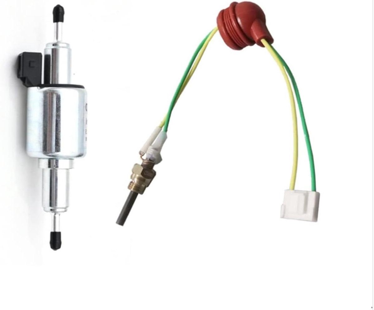 Diesel Standkachel Pomp - Brandstofpomp Set - Verwarming Auto - 12V Puls Oliepomp - 2KW Tot 5KW - Zilver